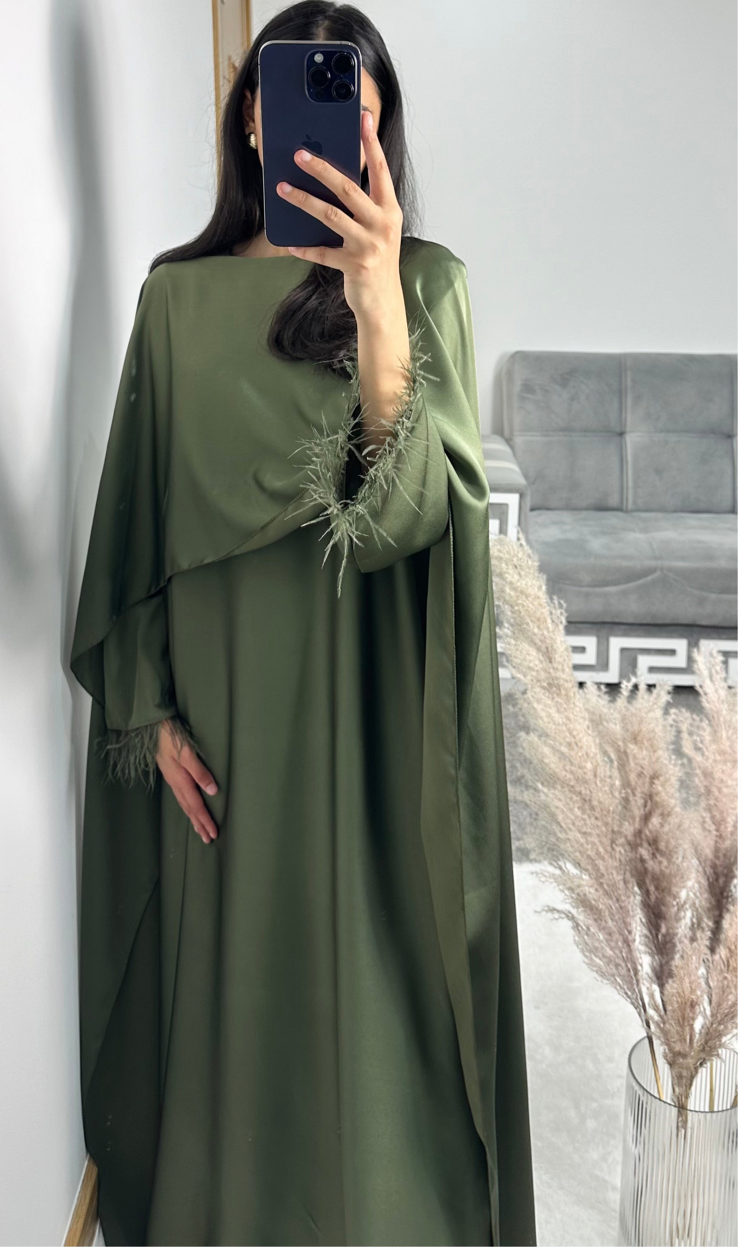 Hannah dress in khaki
