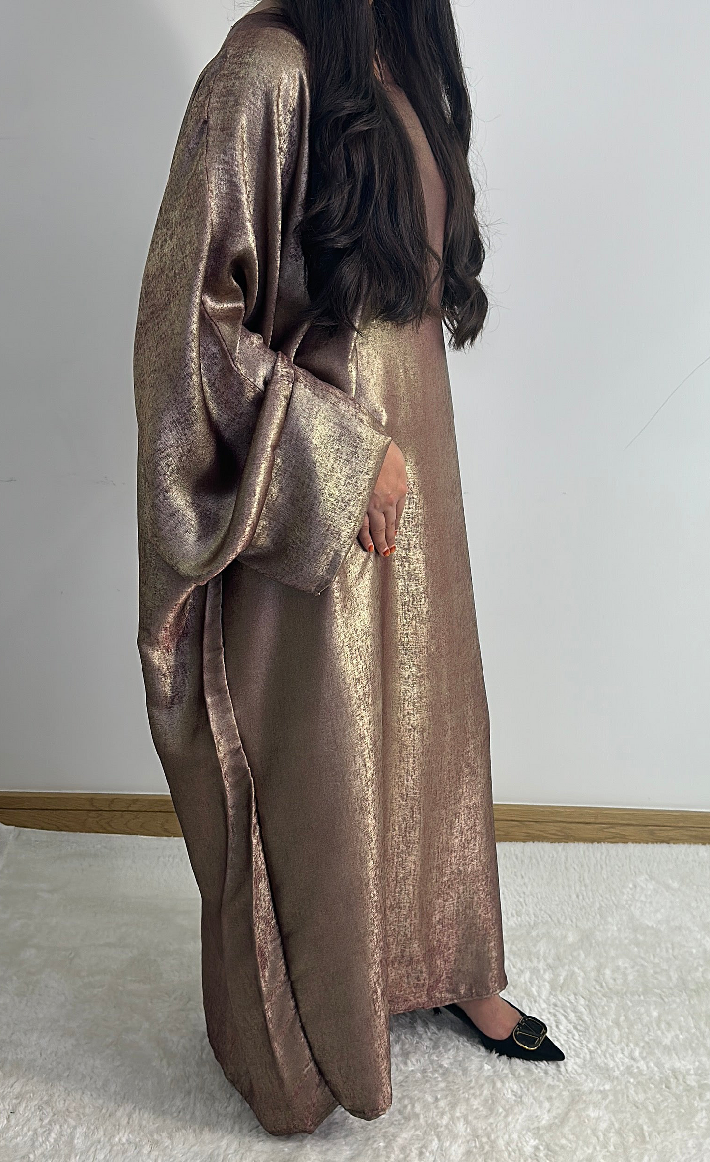 Nora dress in bronze