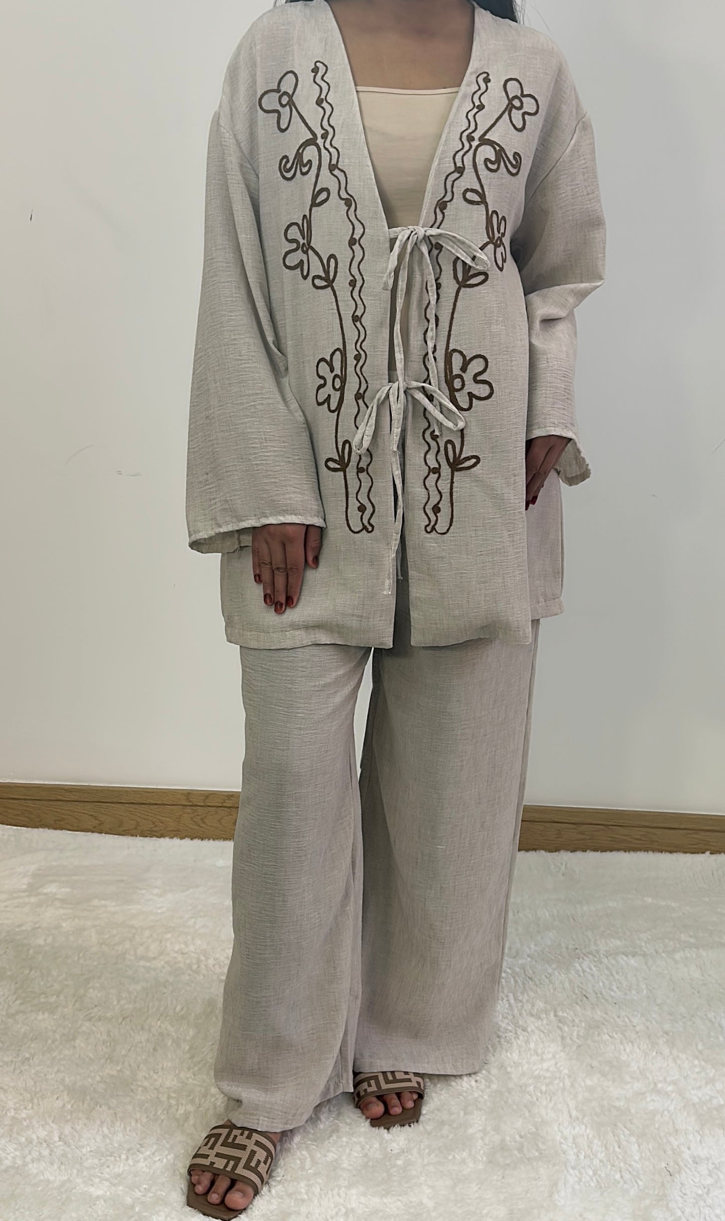 Lilian summer co ord in cream