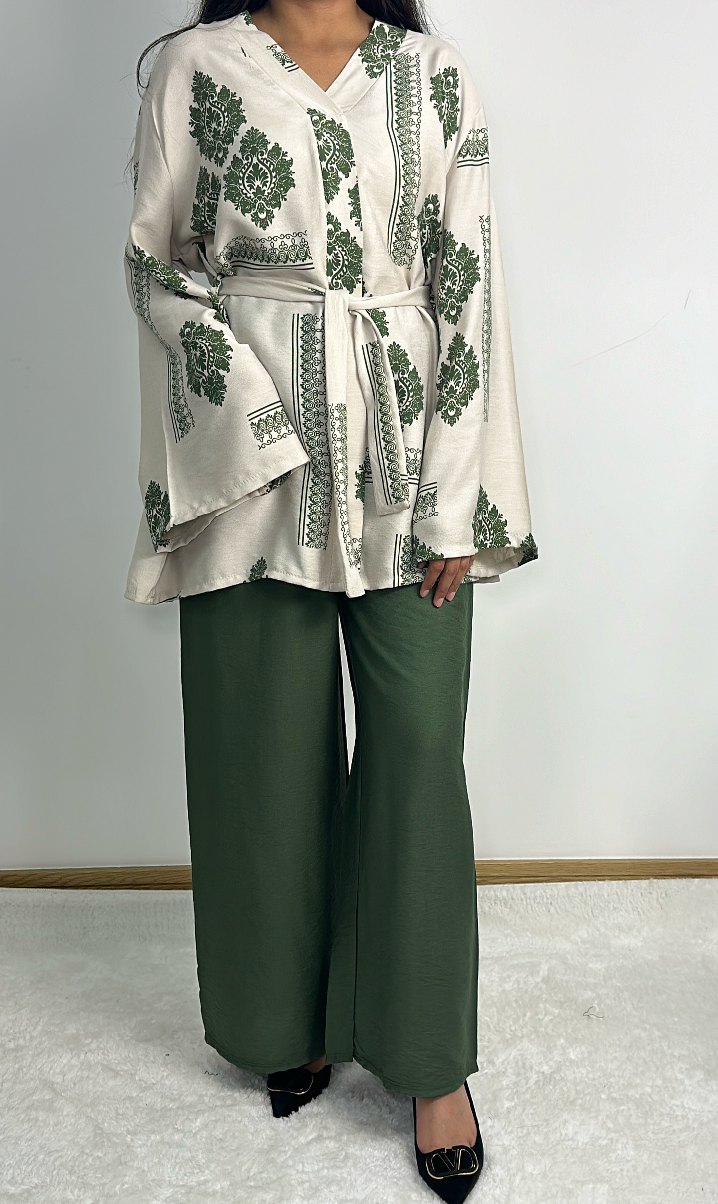 Maira co ord in khaki