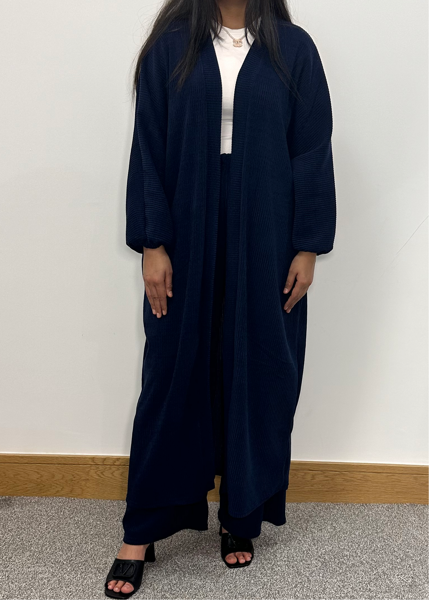 Yesmine co ord set in navy blue