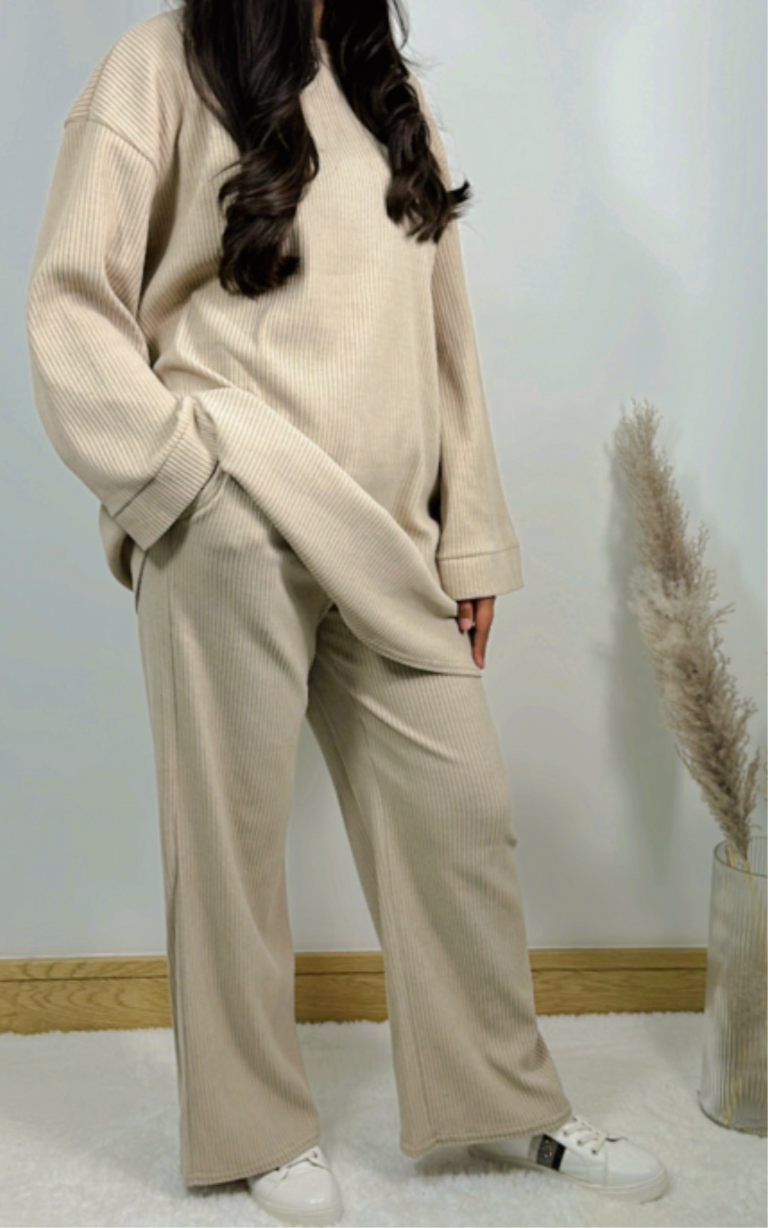 Aafiya co ord in latte