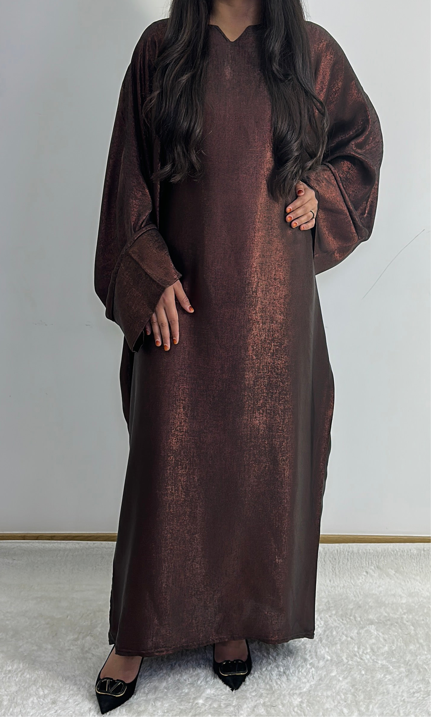 Nora dress in brown