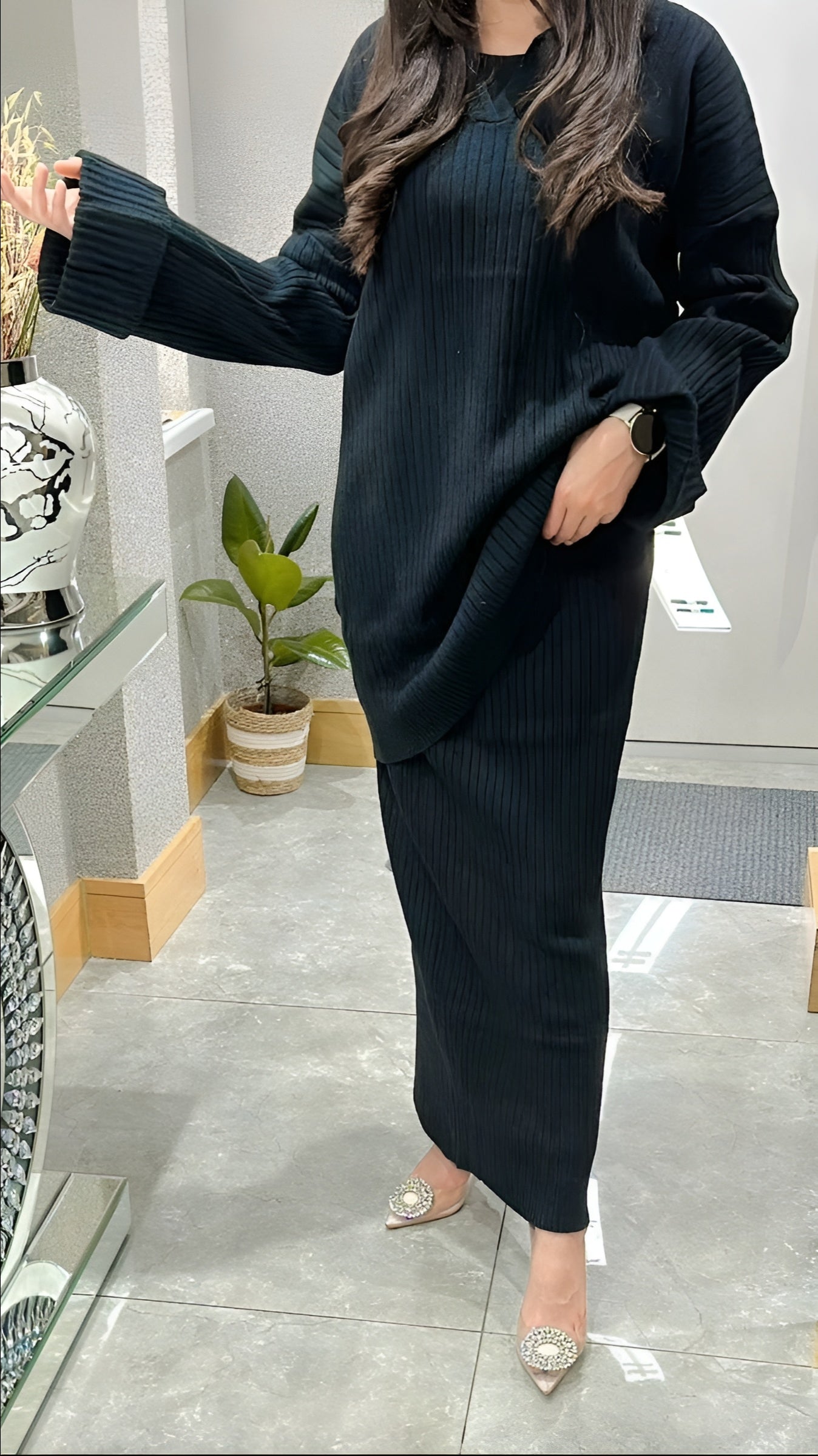 Huda In Black