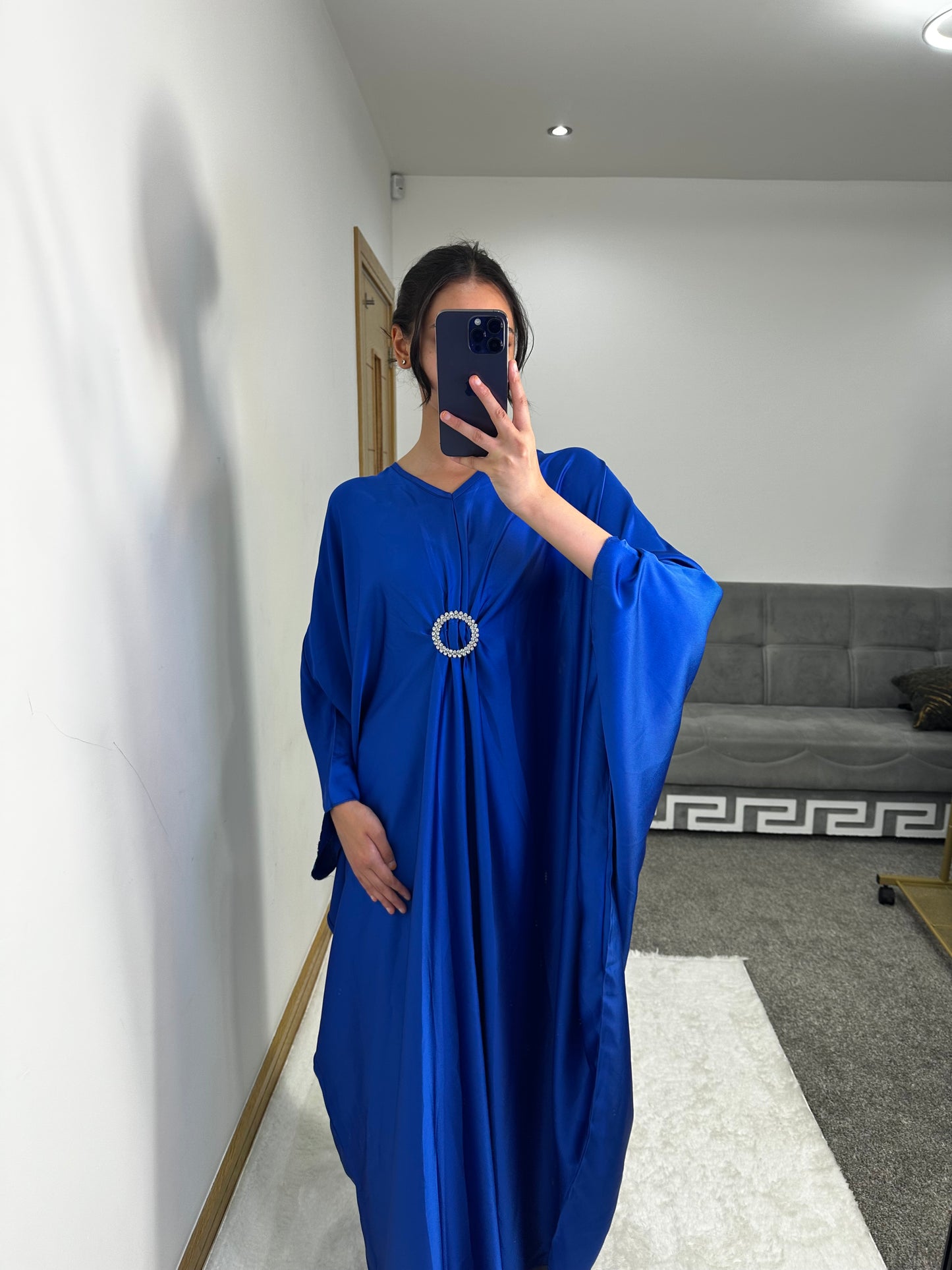 Alima dress in royal blue