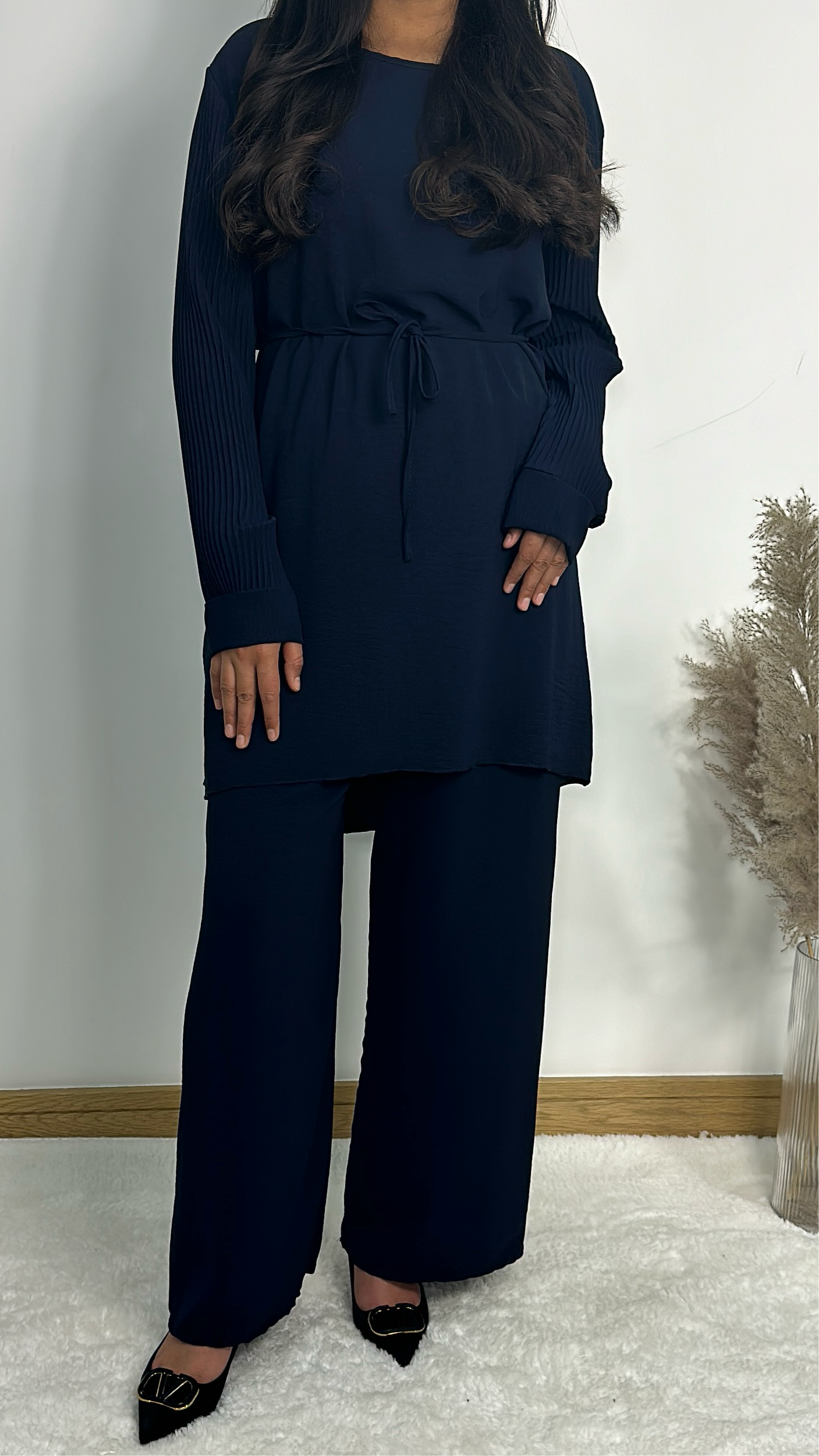 Adilah co ord in navy blue