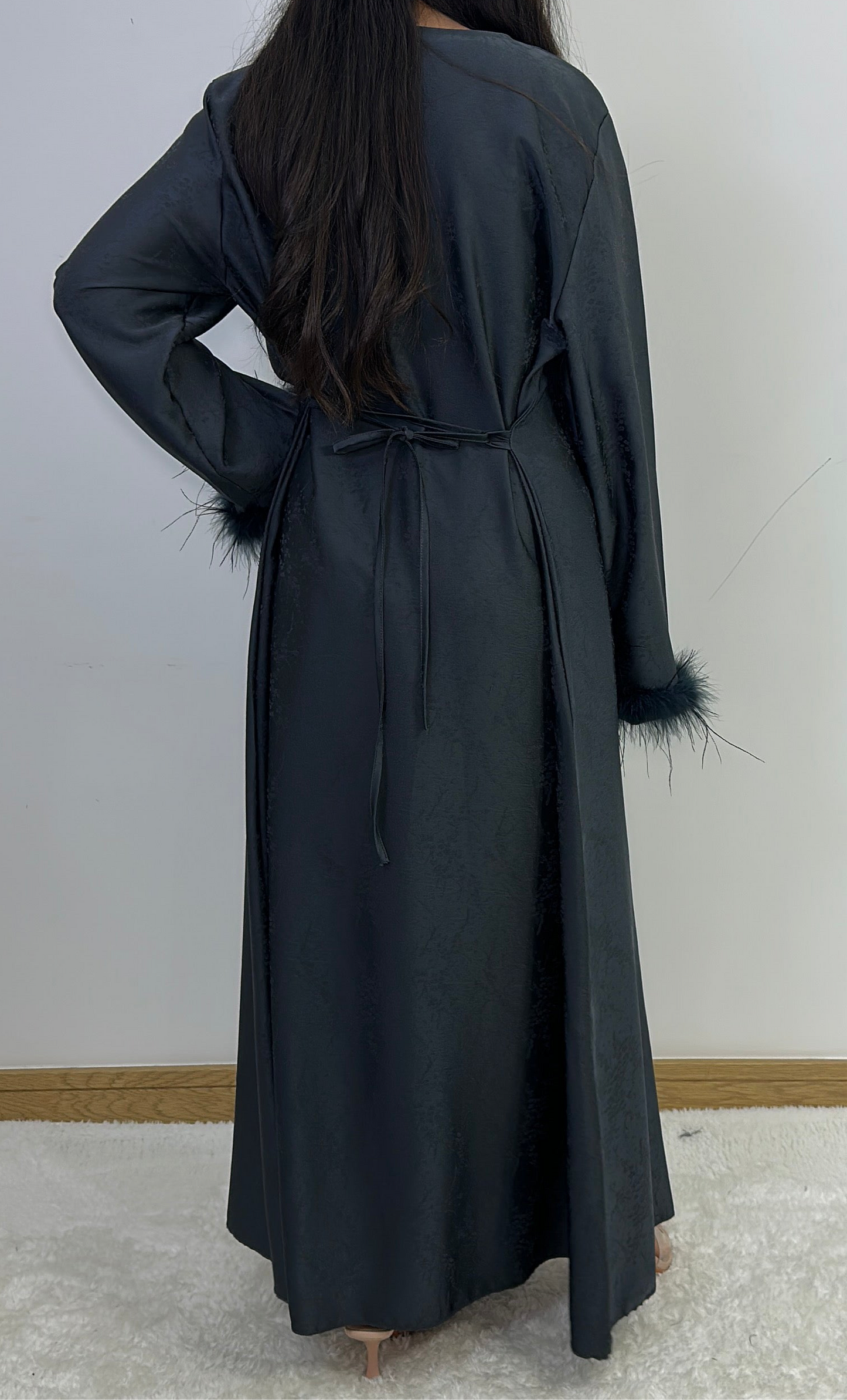 Fareeah long dress in grey
