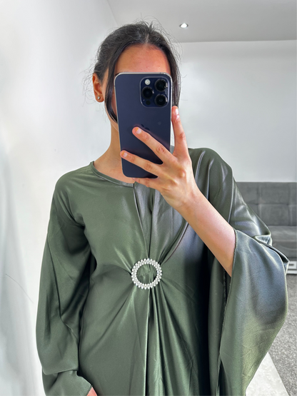 Alima dress in khaki