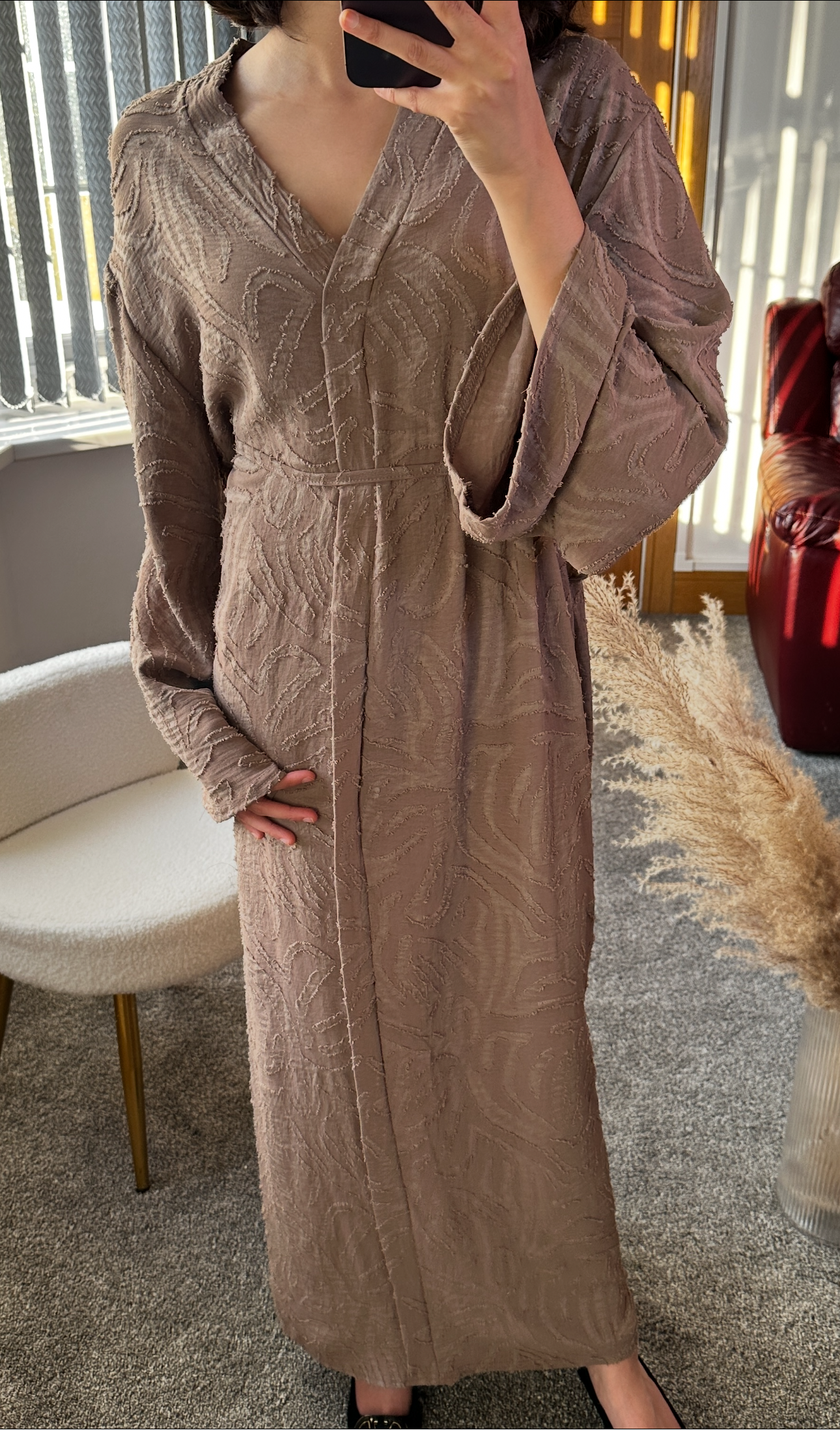 Ruby dress in latte