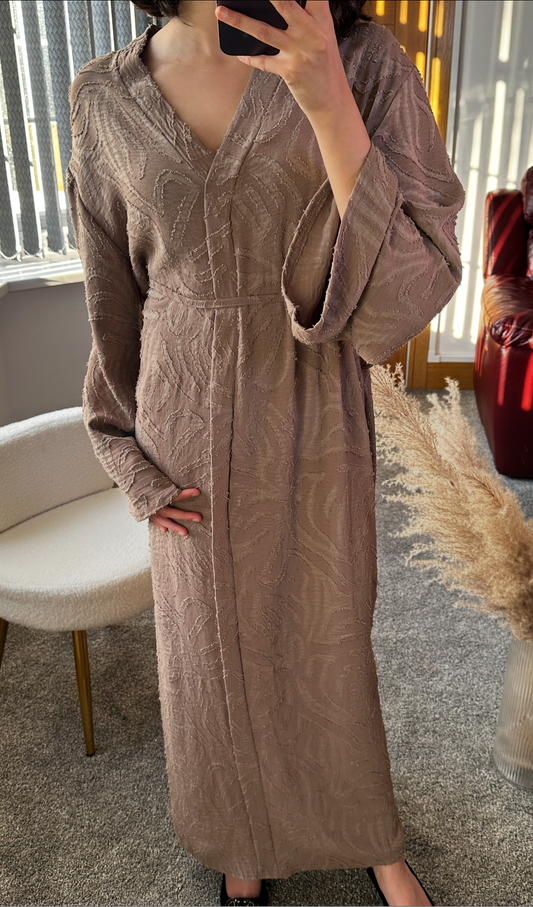 Ruby dress in latte