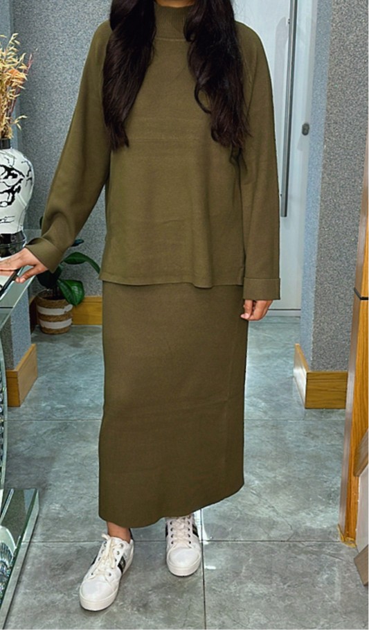 Abila co ord in army green