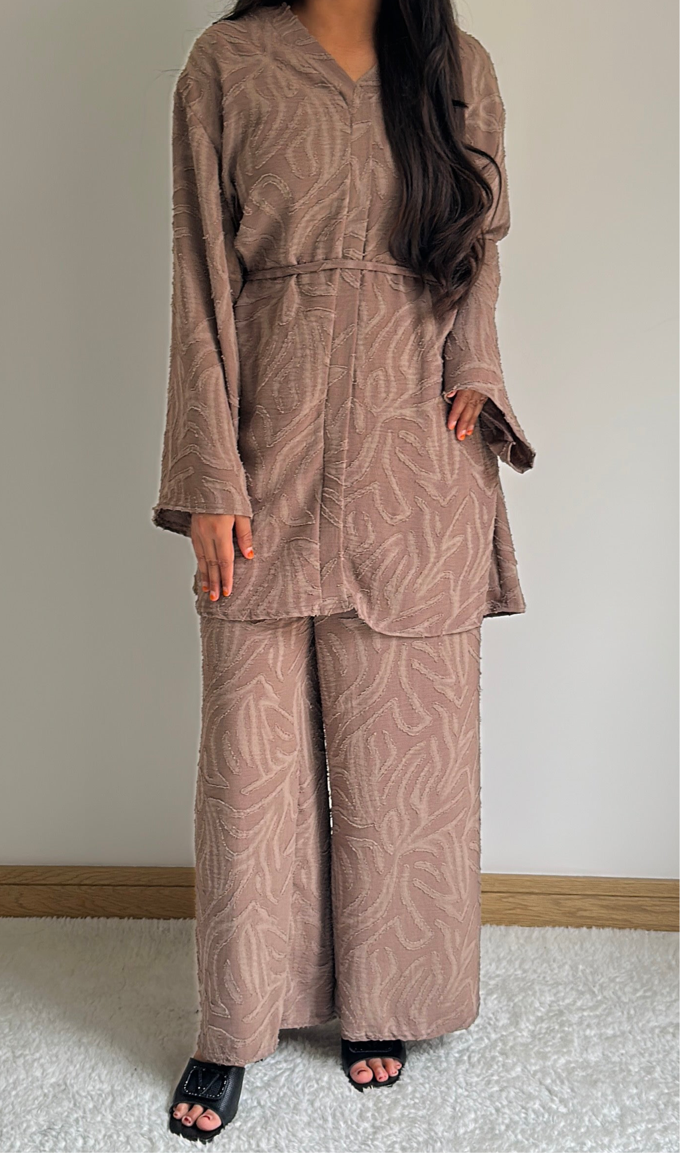 Noor co ord set in latte