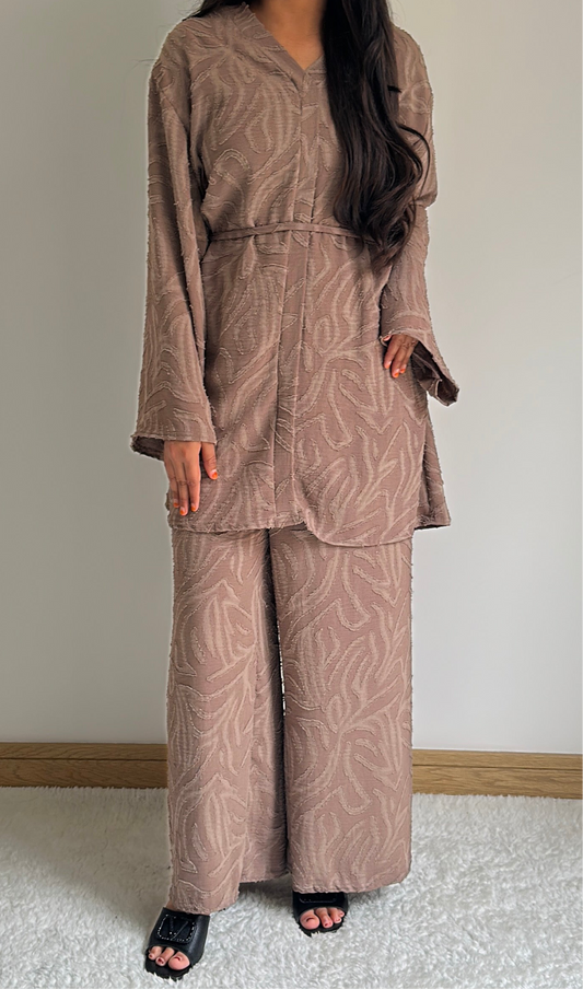 Noor co ord set in latte