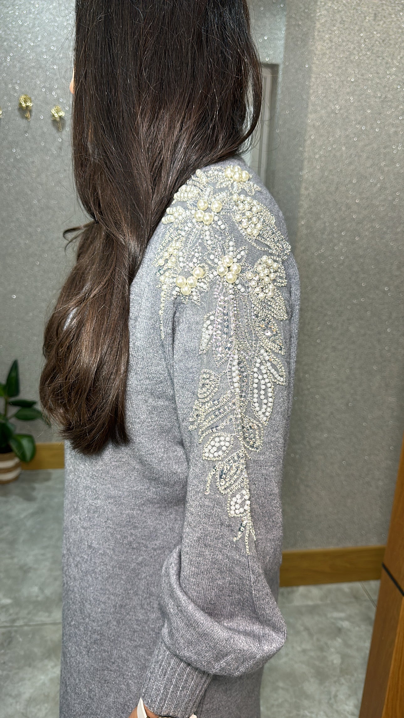 Yosra dress in grey