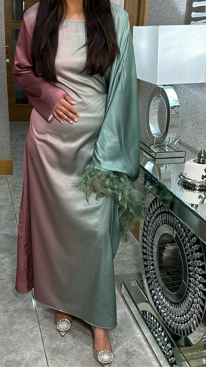 Aleena In Khaki & Pink