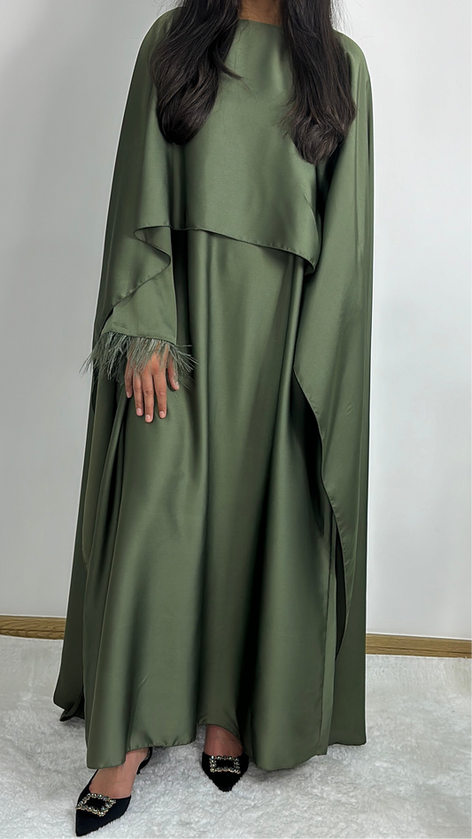 Hannah dress in khaki