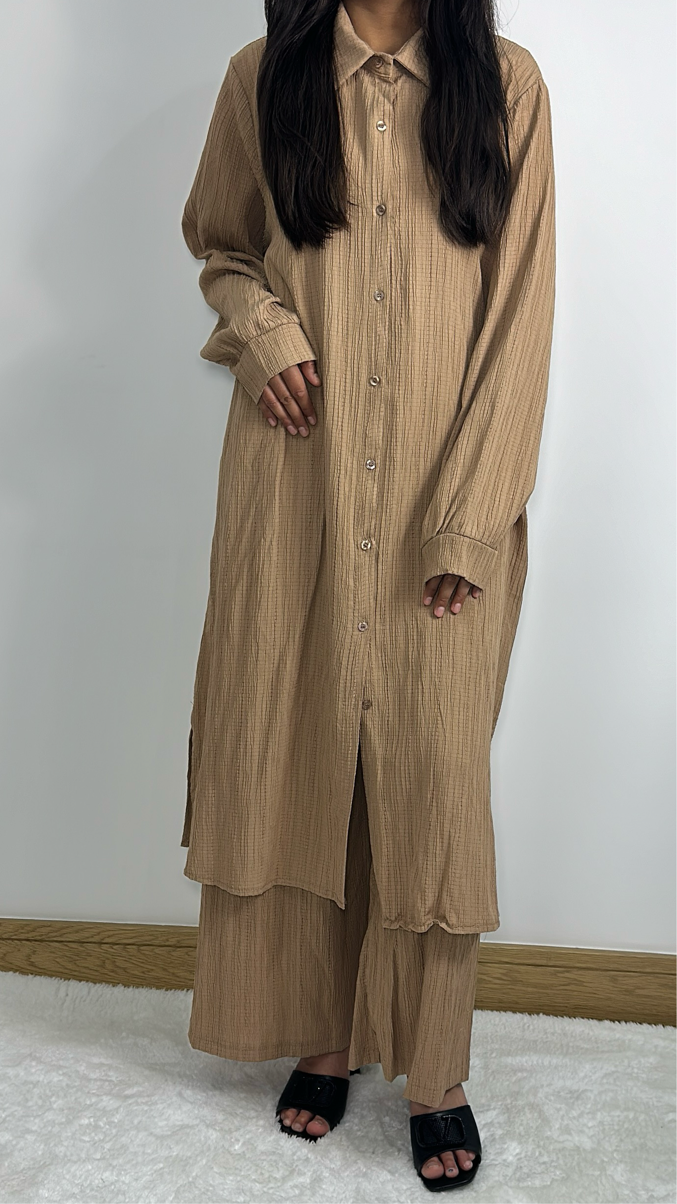 Insiya co ord in Caramel