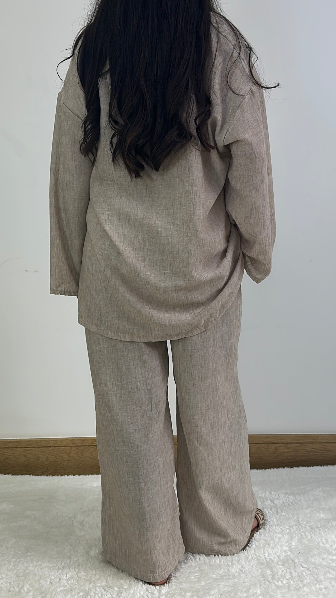 Lilian summer co ord in beige