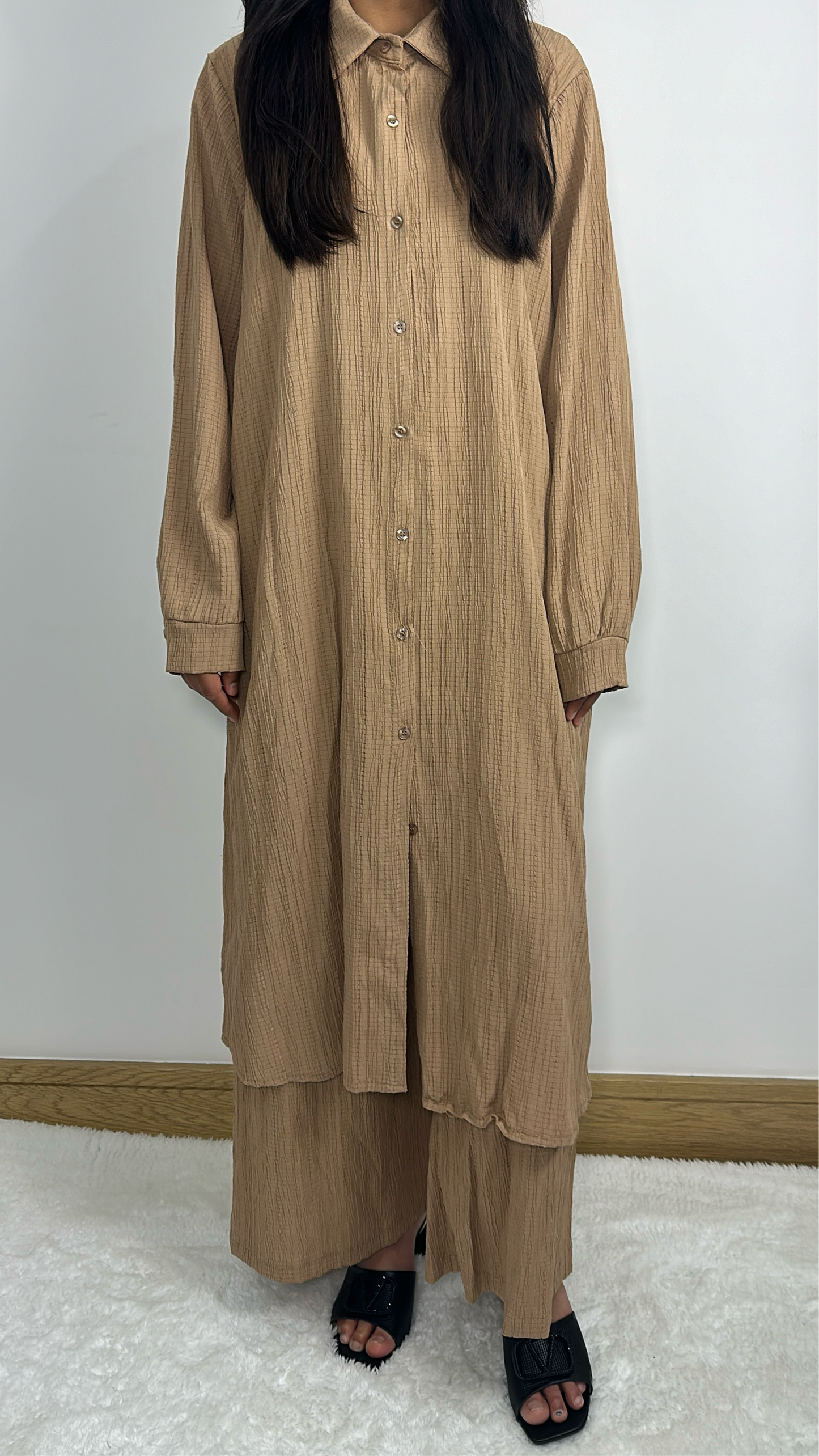Insiya co ord in Caramel