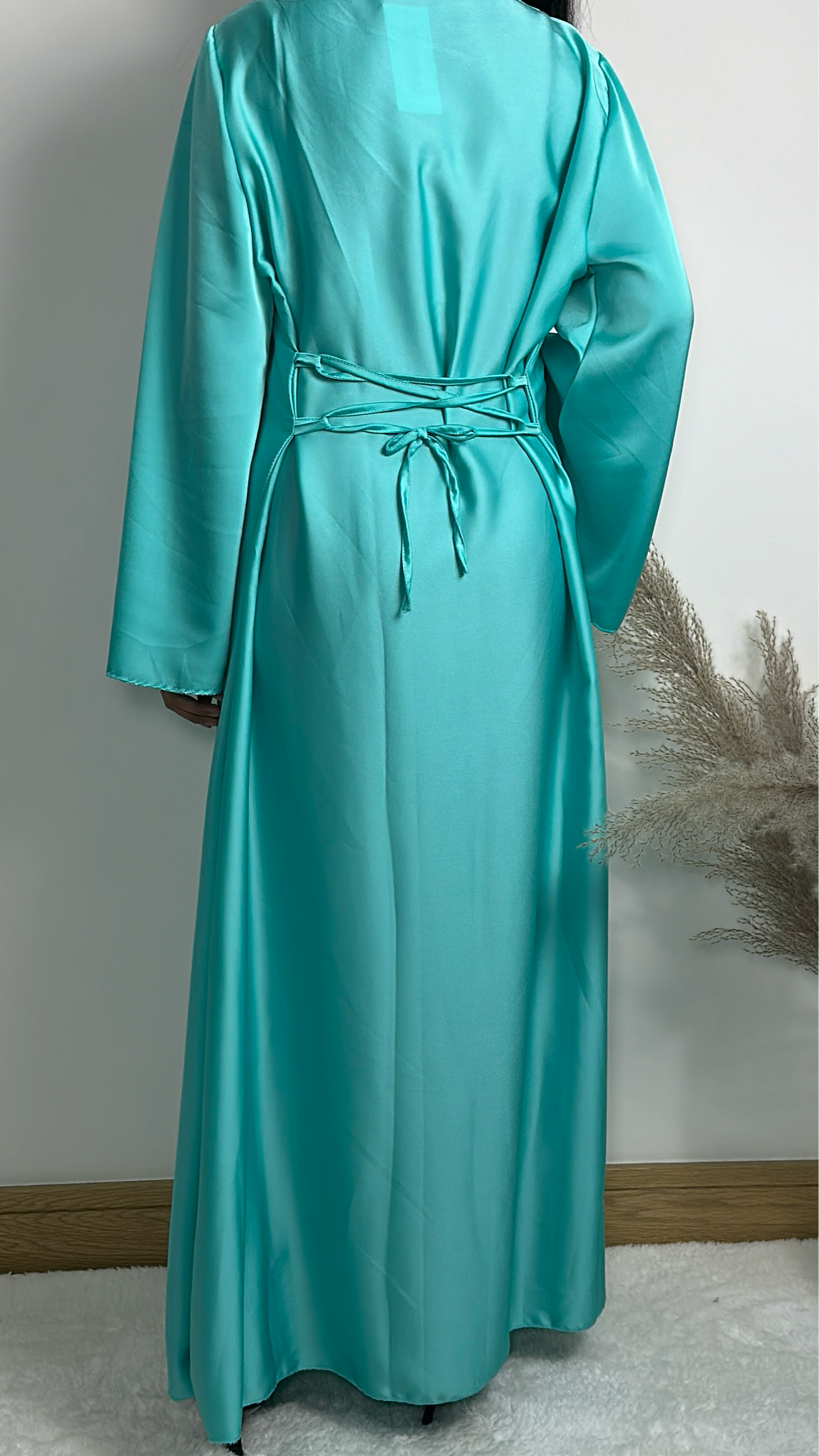 Zayna dress in aqua blue