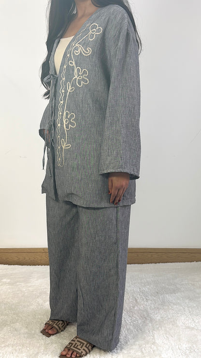 Lilian summer co ord in grey