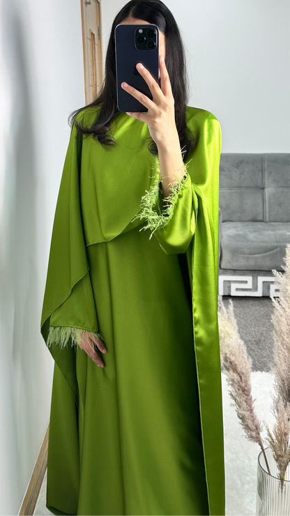 Hannah dress in grass green