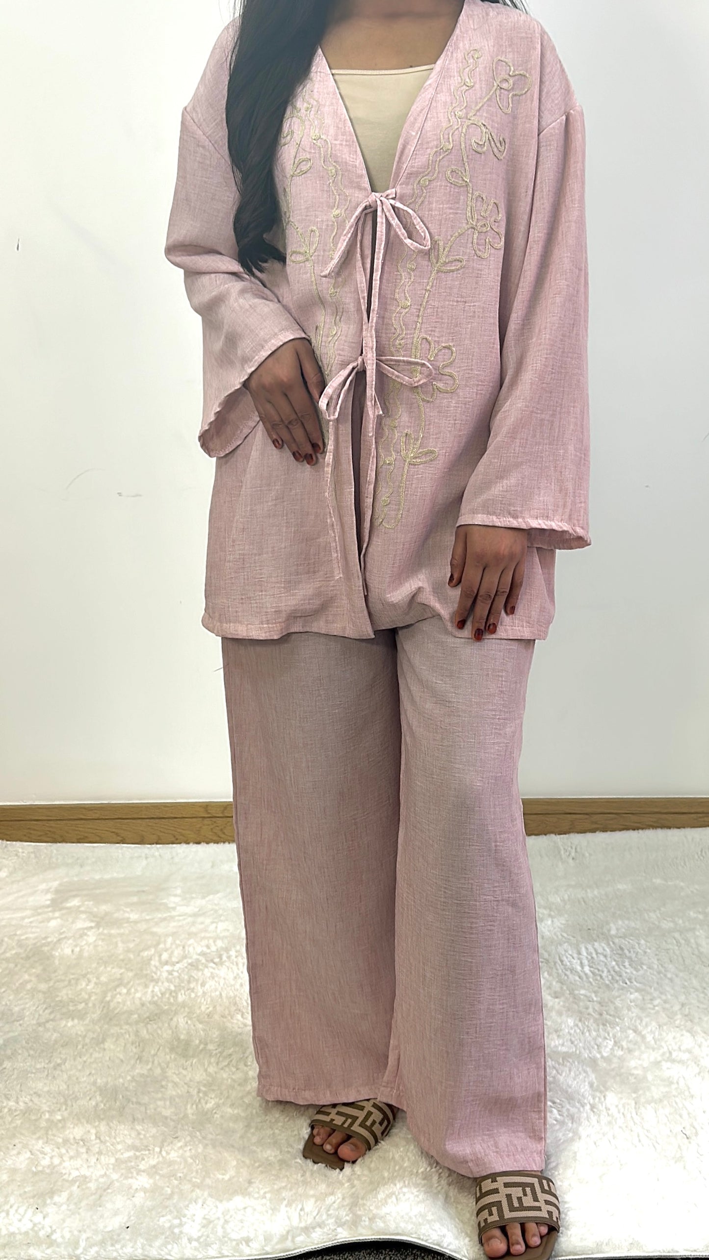 Lilian summer co ord in pink