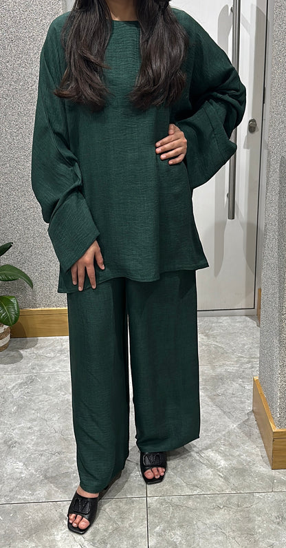 Zehra Co ord Set In Green