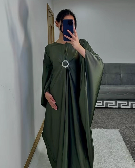 Alima dress in khaki