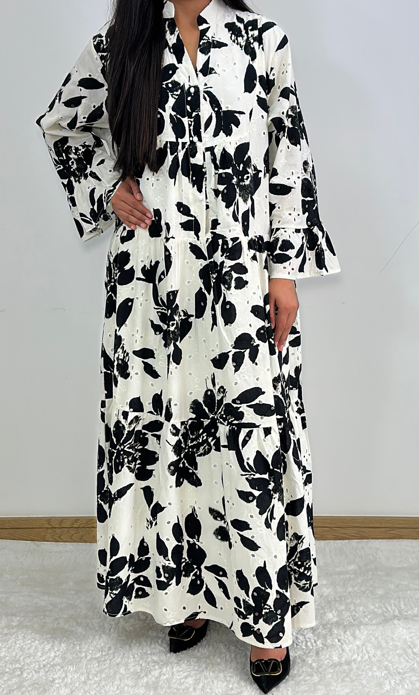 Muna summer dress in black