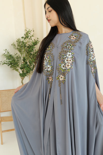 Hadiyah Abaya in grey