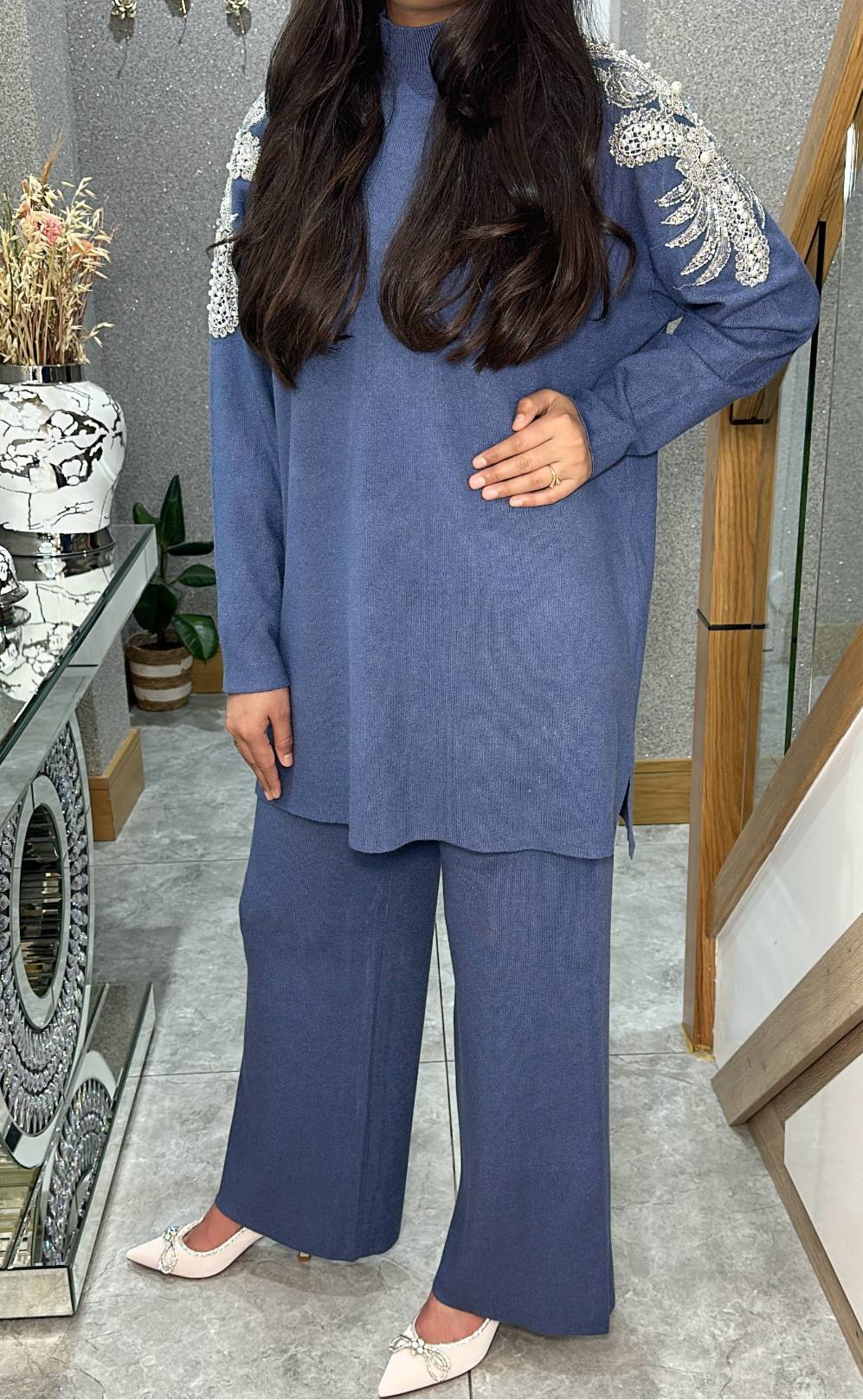 Emna Co ord set in blue