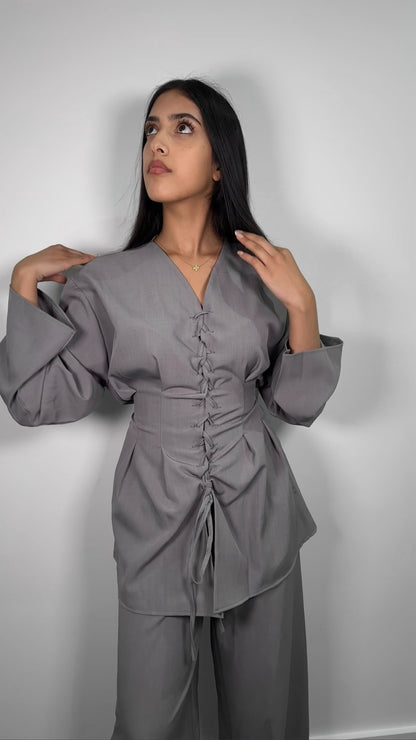 Elira co ord set in grey