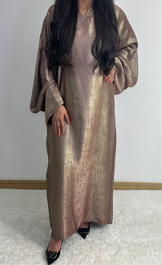 Nora dress in bronze