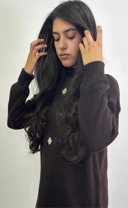 Emina co ord in chocolate brown