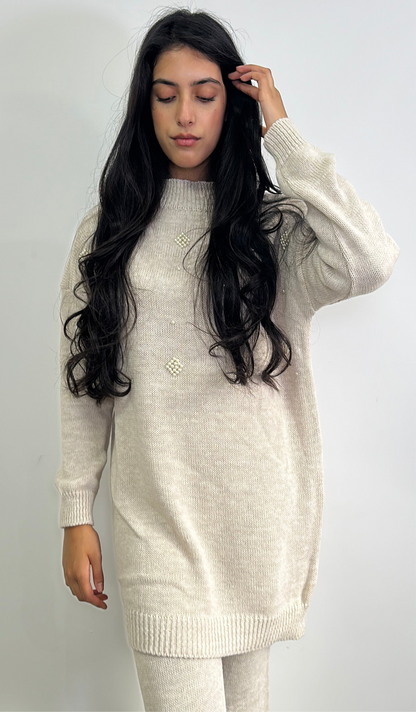 Emina co ord in beige