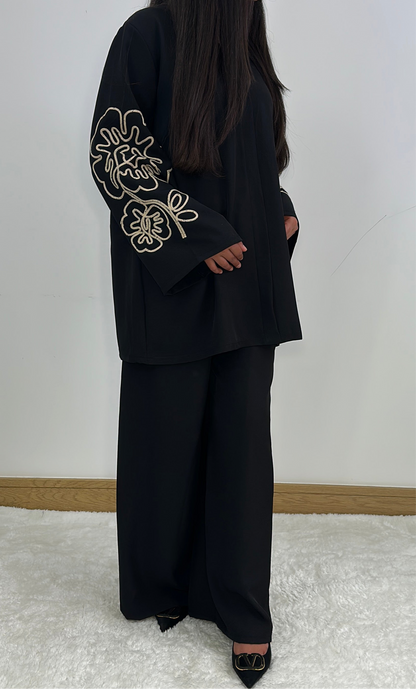 Alya co ord set in black