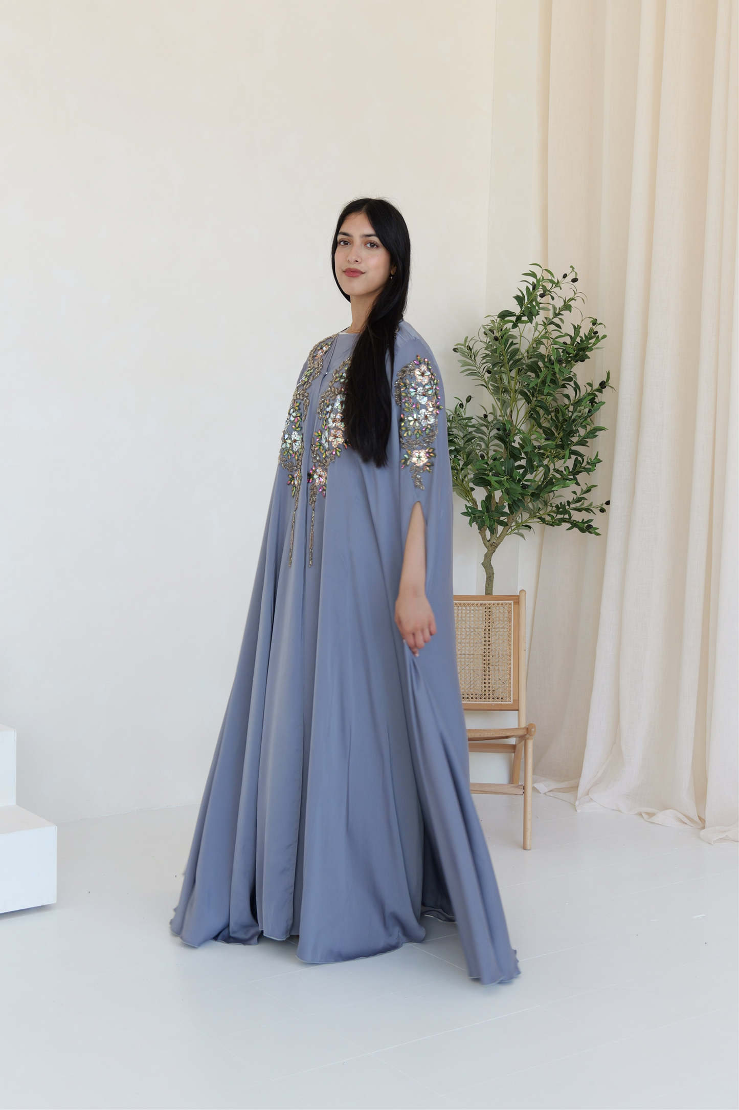 Hadiyah Abaya in grey