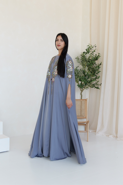 Hadiyah Abaya in grey