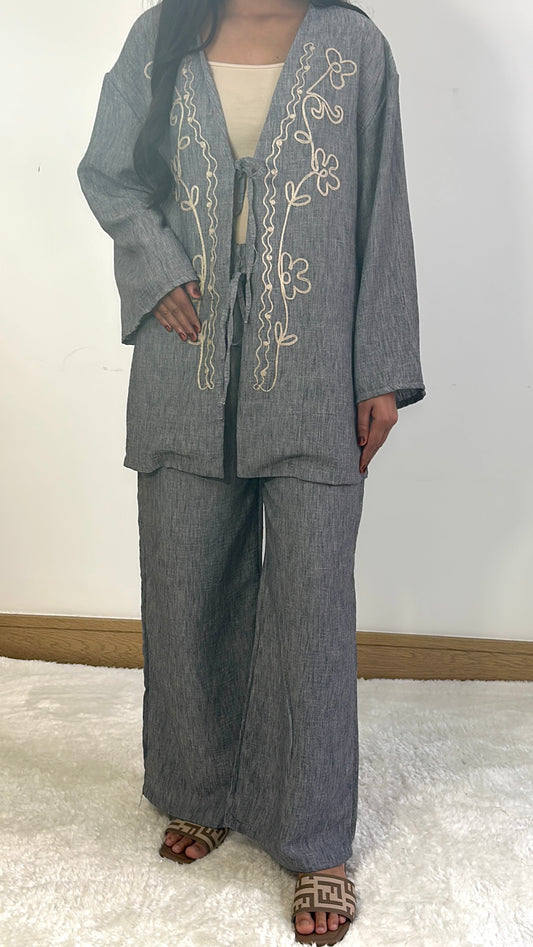Lilian summer co ord in grey