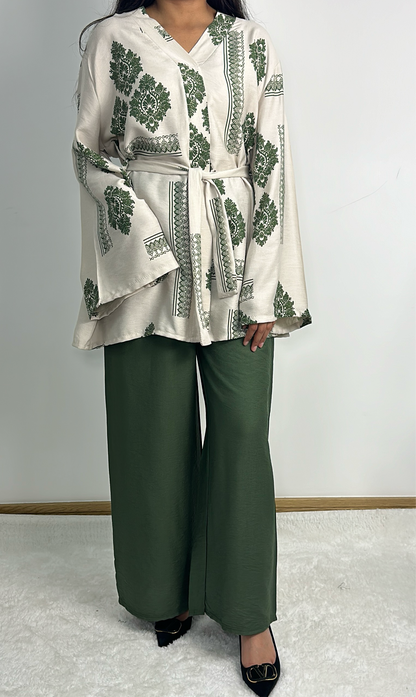 Maira co ord in khaki