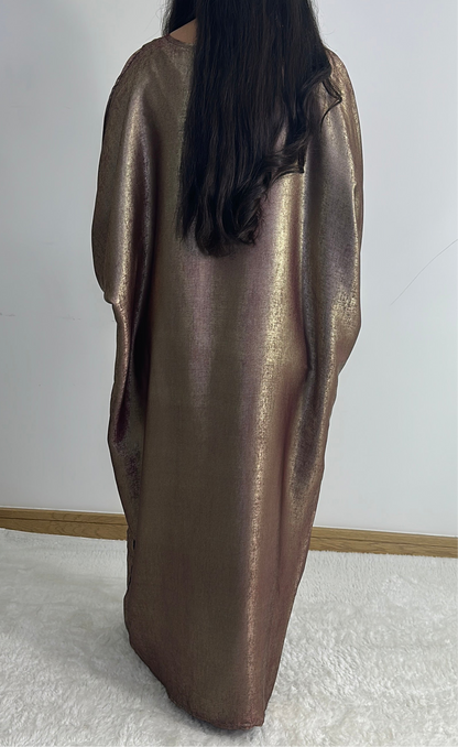 Nora dress in bronze