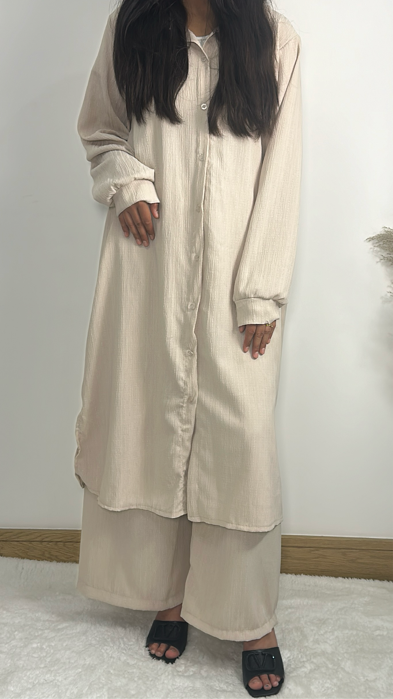 Insiya co ord in cream