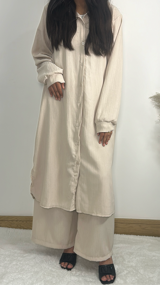 Insiya co ord in cream