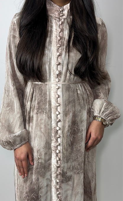 Shana two piece co ord set in beige.