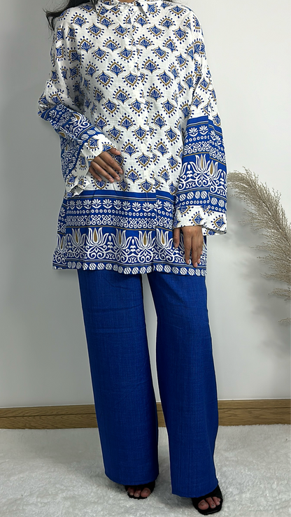 Amar in blue