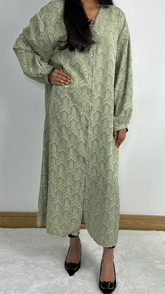 Yalina dress in apple green