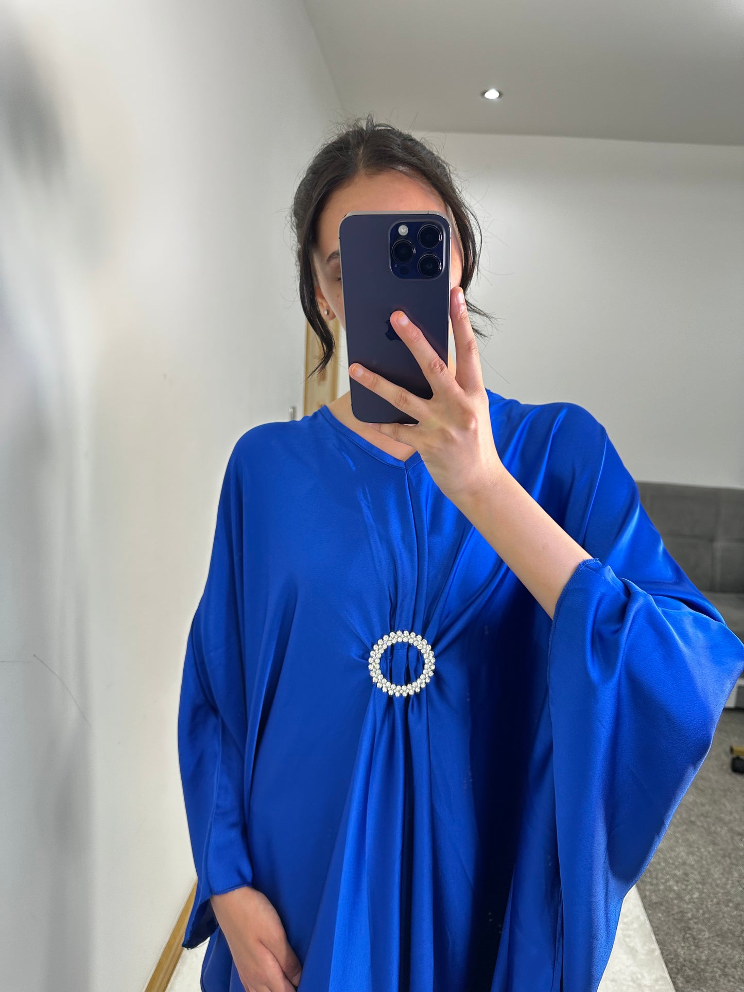 Alima dress in royal blue