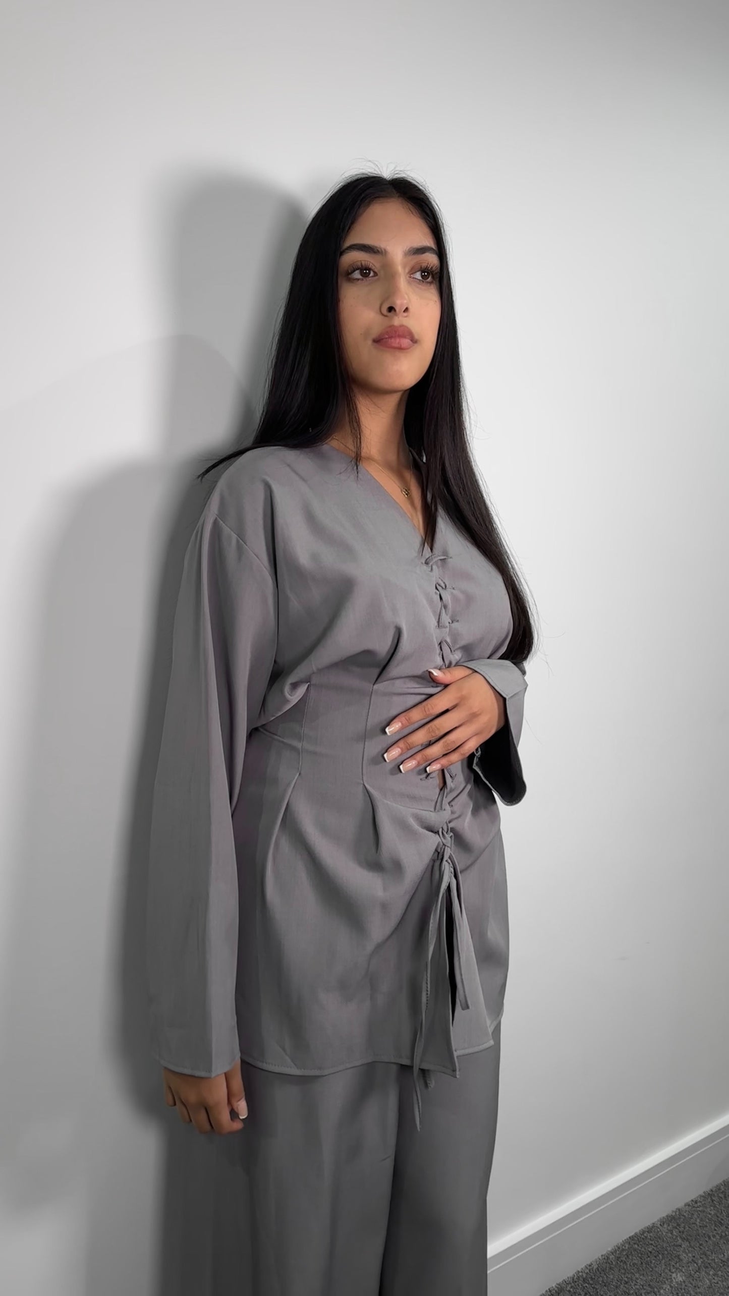 Elira co ord set in grey