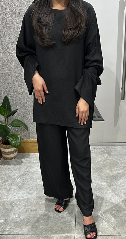 Zehra Co ord Set In Black